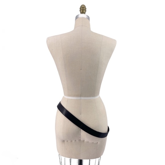 Giuseppe Zanotti Designer Crystal Encrusted Calfskin Leather Belt Size 100cm - Picture 10 of 12